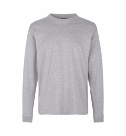 ID Identity - T-shirt langærmet 0311 Pro Wear Grå melange