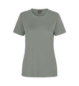 ID Identity - T-shirt 0312 Dame Støvet Grøn