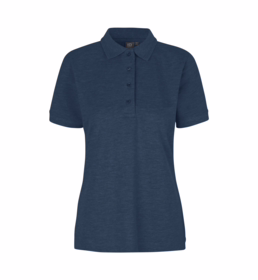 ID Identity - Poloshirt 0321 Dame Blå Melange
