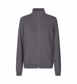 ID Identity - Sweat Cardigan 0383 Dame Silver grey