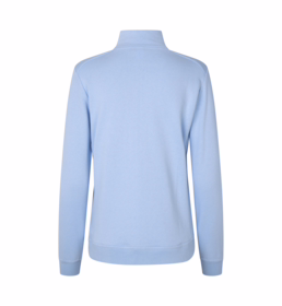 ID Identity - Sweat Cardigan 0383 Dame Lys blå