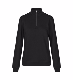 ID Identity - Sweatshirt 1/4 zip 0385 Dame Sort