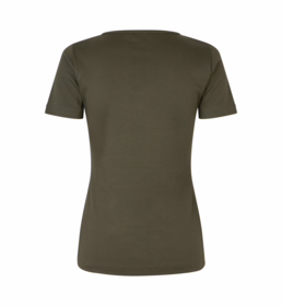 ID Identity - T-shirt V-hals 0506 Dame Oliven