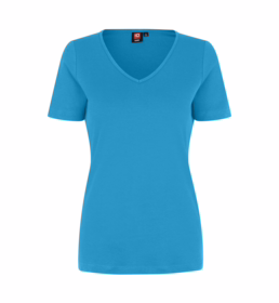 ID Identity - T-shirt V-hals 0506 Turkis