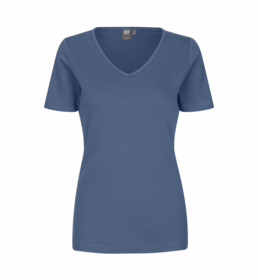 ID Identity - T-shirt V-hals 0506 Indigo
