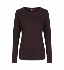 ID Identity - T-shirt 0509 Dame L/Æ Mørk bordeaux