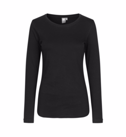 ID Identity - T-shirt 0509 Dame L/Æ Sort