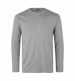 ID Identity - T-shirt 0518 L/Æ Grå melange