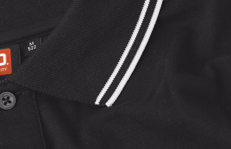 Poloshirt 0522 Sort, str. XL