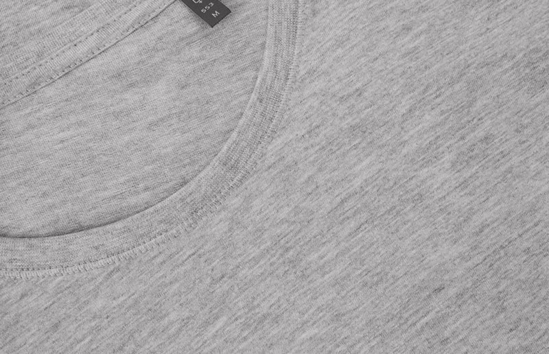 T-shirt 0553 Dame Lys grå melange, str. XL