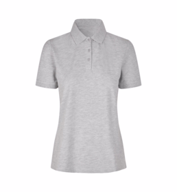 ID Identity - Poloshirt 0587 Dame Lys grå melange