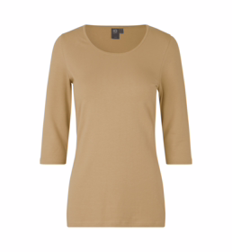 ID Identity - T-shirt 0597 ¾ ærme Dame Sand