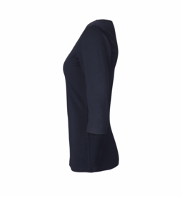 ID Identity - T-shirt Dame 3/4 ærme 0597 Navy