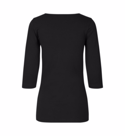ID Identity - T-shirt Dame 3/4 ærme 0597 Sort