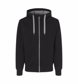 ID Identity - Cardigan m/ hætte 0630 Sort