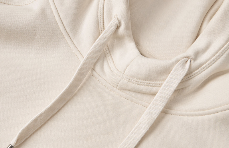 Hættetrøje 0636 Off-white, str. L