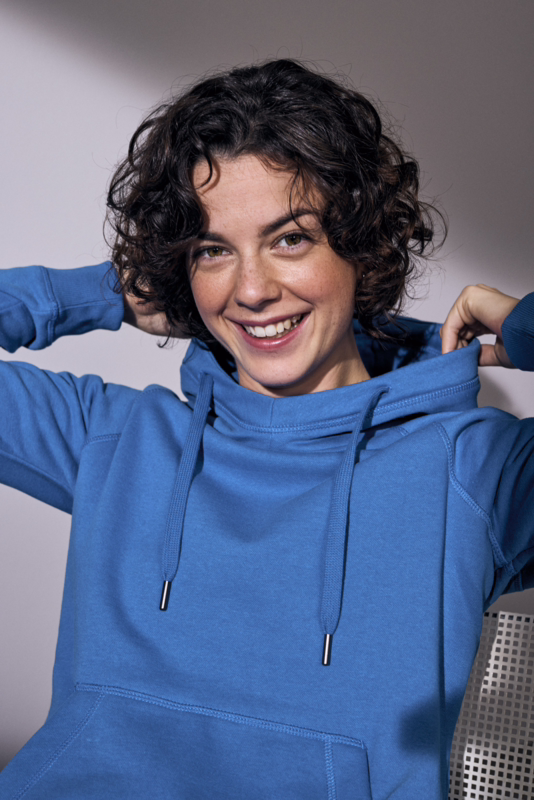 Hættetrøje 0637 Dame Azur, str. 2XL