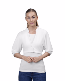 ID Identity - Fleece bolero 0809 Hvid