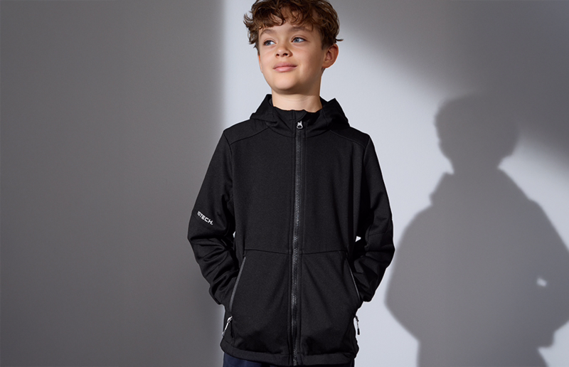 Softshell jakke 40836 Børn Sort, str. 8/10