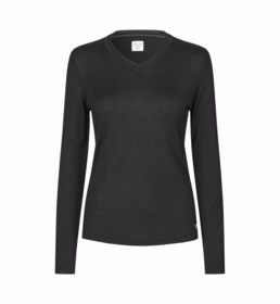 Seven Seas - Pullover Dame S671 V-hals Sort