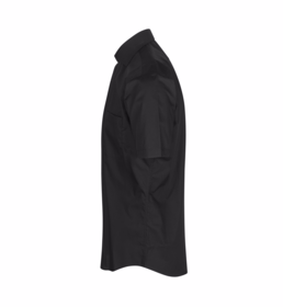 Seven Seas - Skjorte S/S Poplin SS41 Mod. Fit Sort