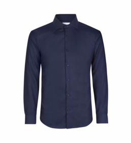 Seven Seas - Skjorte L/S Twill SS8 Mod. Fit Navy