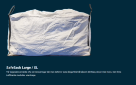 Safesack - Big Bag 200x90x100 cm, 1000 kg.