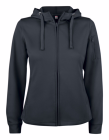 Clique - Hættetrøje m/lyn Dame Basic 021015 Sort