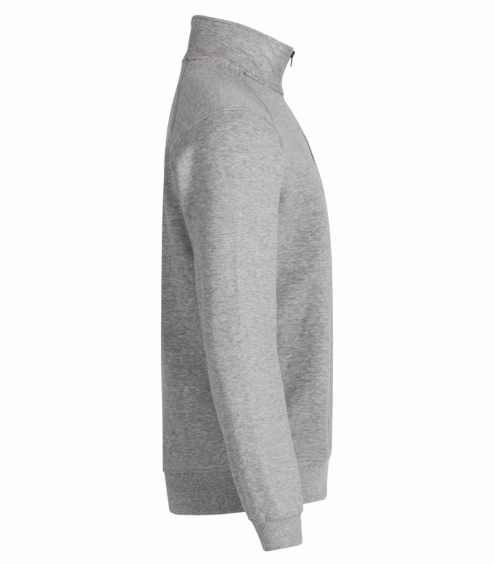 Sweatshirt ½ zip Classic 021043 Gråmeleret, str. 3XL