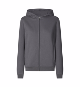 PRO Wear - Hættesweat m/lyn 0389 dame Silver grey