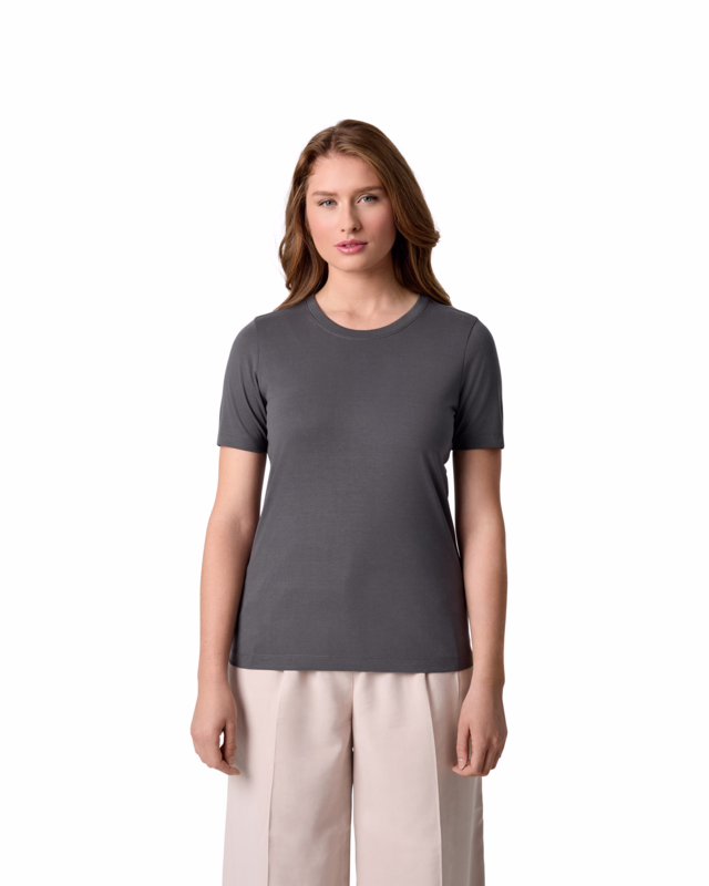 T-shirt Dame 0555 Silver grey, str. S