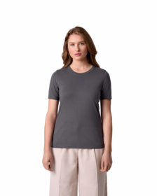 ID Identity - T-shirt Dame 0555 Silver grey