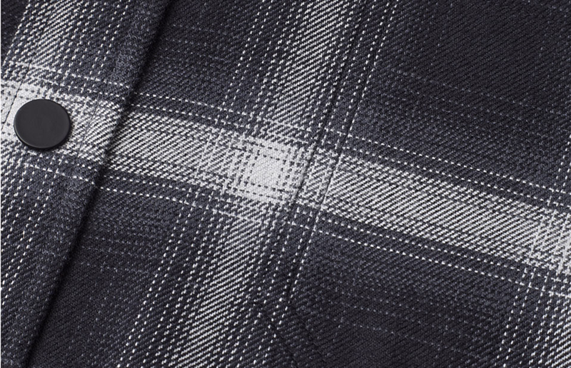 Skjorte Flannel S64 Silver grey, str. L