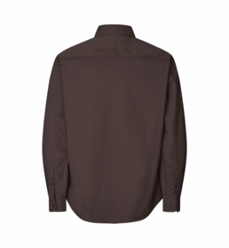 Seven Seas - Skjorte Poplin S66 Mocca