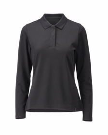 Mascot - Poloshirt L/Æ Dame 26093 Dyb sort