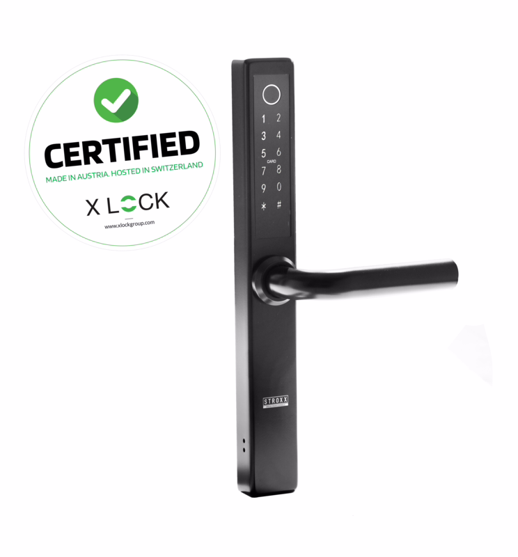 Langskiltesæt Smartlock ST-2 sort f/Euro lås, INDENDØRSBRUG