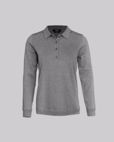 Nimbus Nordic - Striktrøje m/knap Dame L/Æ Brighton Grey