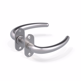 d line - Dørgreb Coupé par 8x8 massiv Smalp. roset cc50mm 59-85mm