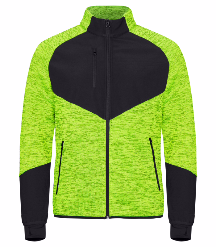 Fleecejakke Haines Hi-vis gul, str. XL