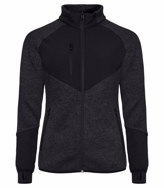 Fleecejakke Dame Haines Sort, str. 2XL