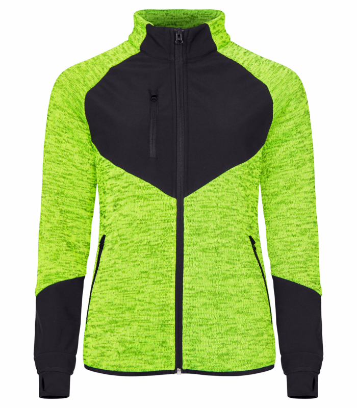 Fleecejakke Dame Haines Hi-vis gul, str. XL