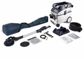 Festool - Langhalssliber- og støvsugersæt PLANEX LHS 2-M 225 EQ/CTL 36