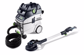 Festool - Langhalssliber- og støvsugersæt PLANEX LHS 2-M 225 EQ/CTM 36