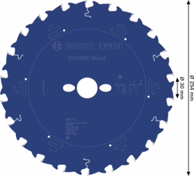 Bosch - Rundsavklinge Ø254x2,6x30mm, Z22W Træ Expert