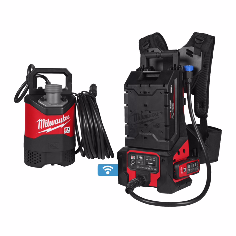 Dykpumpe MXF SMP2-802 m/batteri og lader