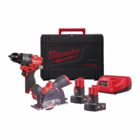 Milwaukee - Maskinsæt 12V 2-pak M12 FPP2G2-402X, 2x4,0 Ah+lader