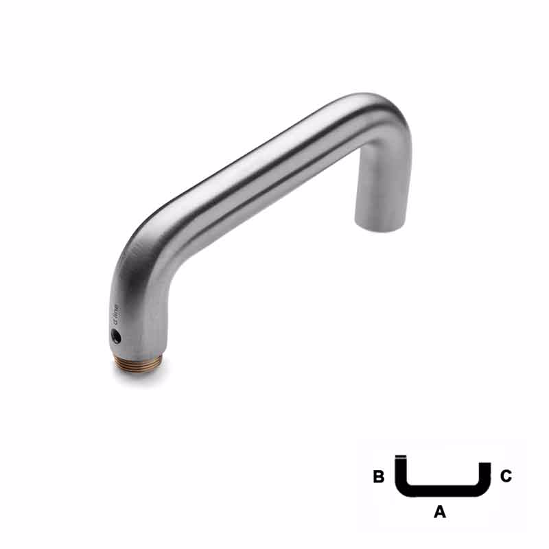 Dørgreb RS U-form Ø16 u/roset halv