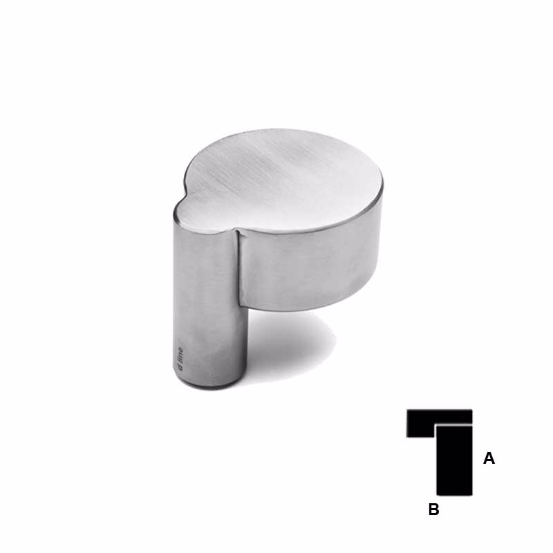 Dørknop RS Ø50 forsat u/roset M6