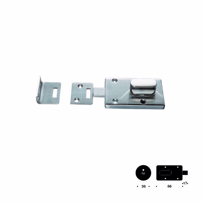 Toilet/riglelås RS 50x86x8/Ø50x4mm cc38mm 18-34