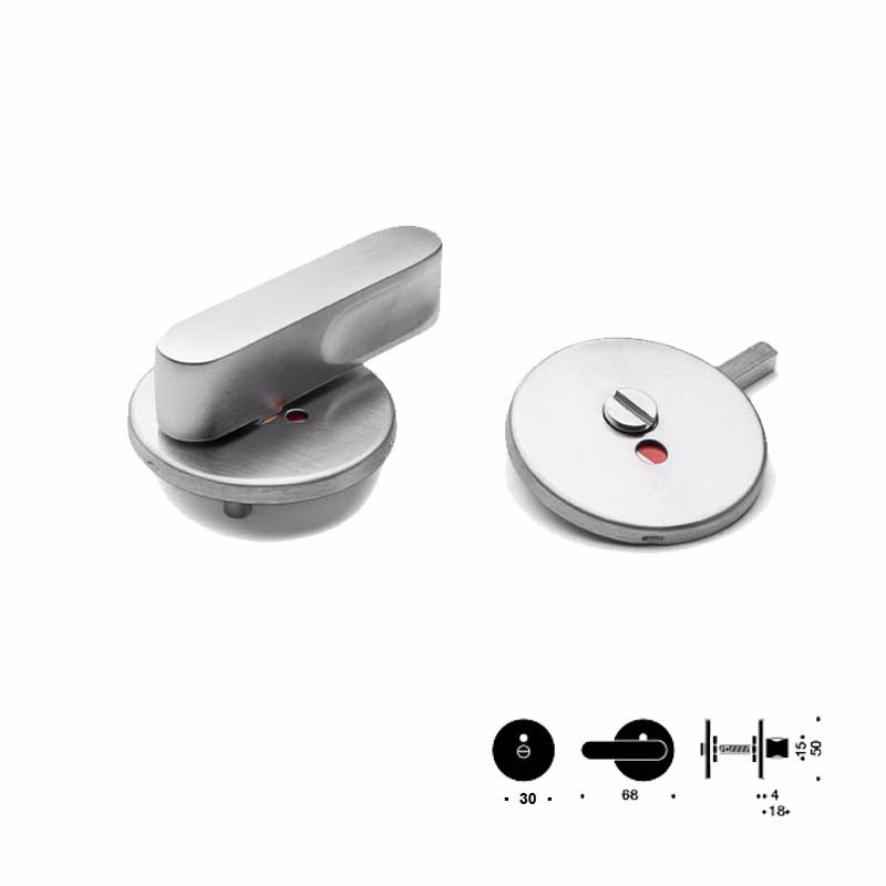 Toiletbesætning HDC RS Ø50x4mm H klips cc30mm 34-45